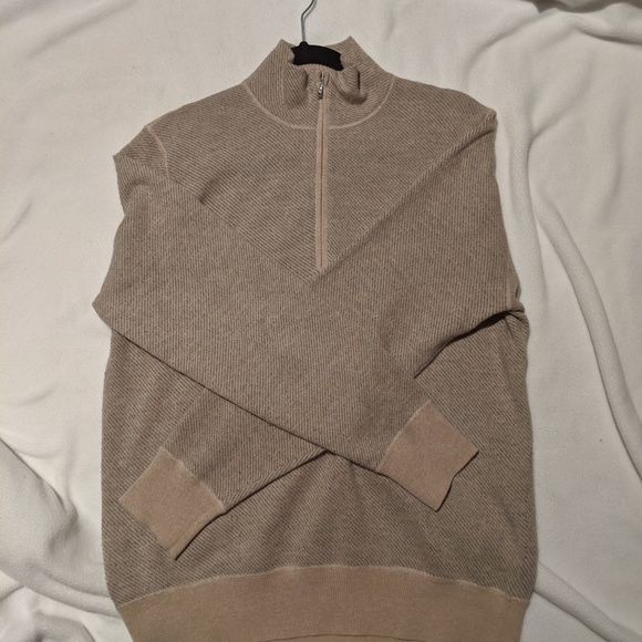 Loro Piana Men's Roadster Light 1/4 zip cashmere - Picture 3 of 3